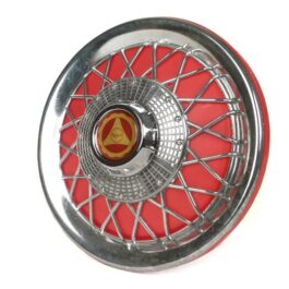 TAPACUBOS VESPA 10″ ROJO/CROMADO