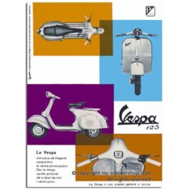 POSTAL METALICA VESPA ‘125’