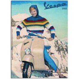 POSTAL METALICA VESPA ‘NIEVE’